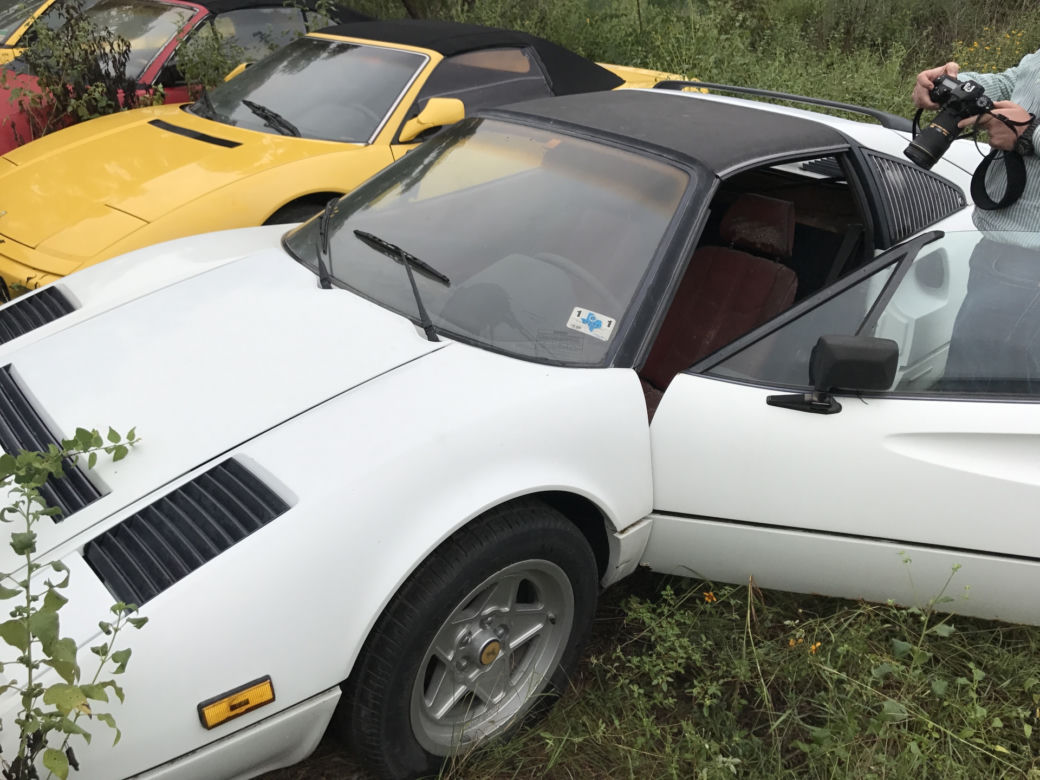 11 klasycznych Ferrari porzuconych w polu
