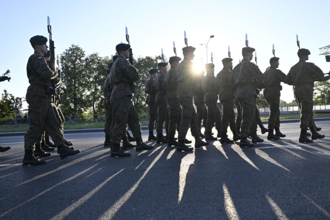 Próba generalna defilady wojskowej w Warszawie