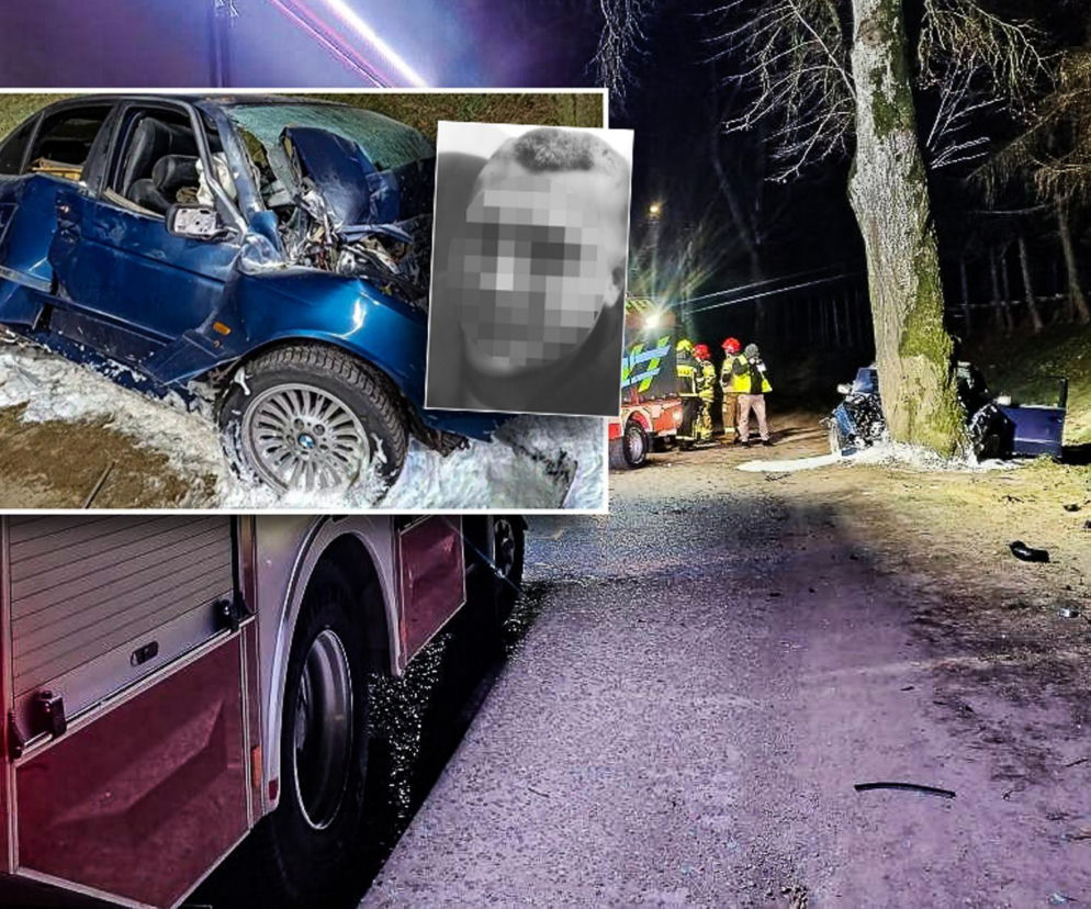 24-latek ukradł BMW i chwilę później zginął na drzewie. Jego kolega cudem uniknął śmierci