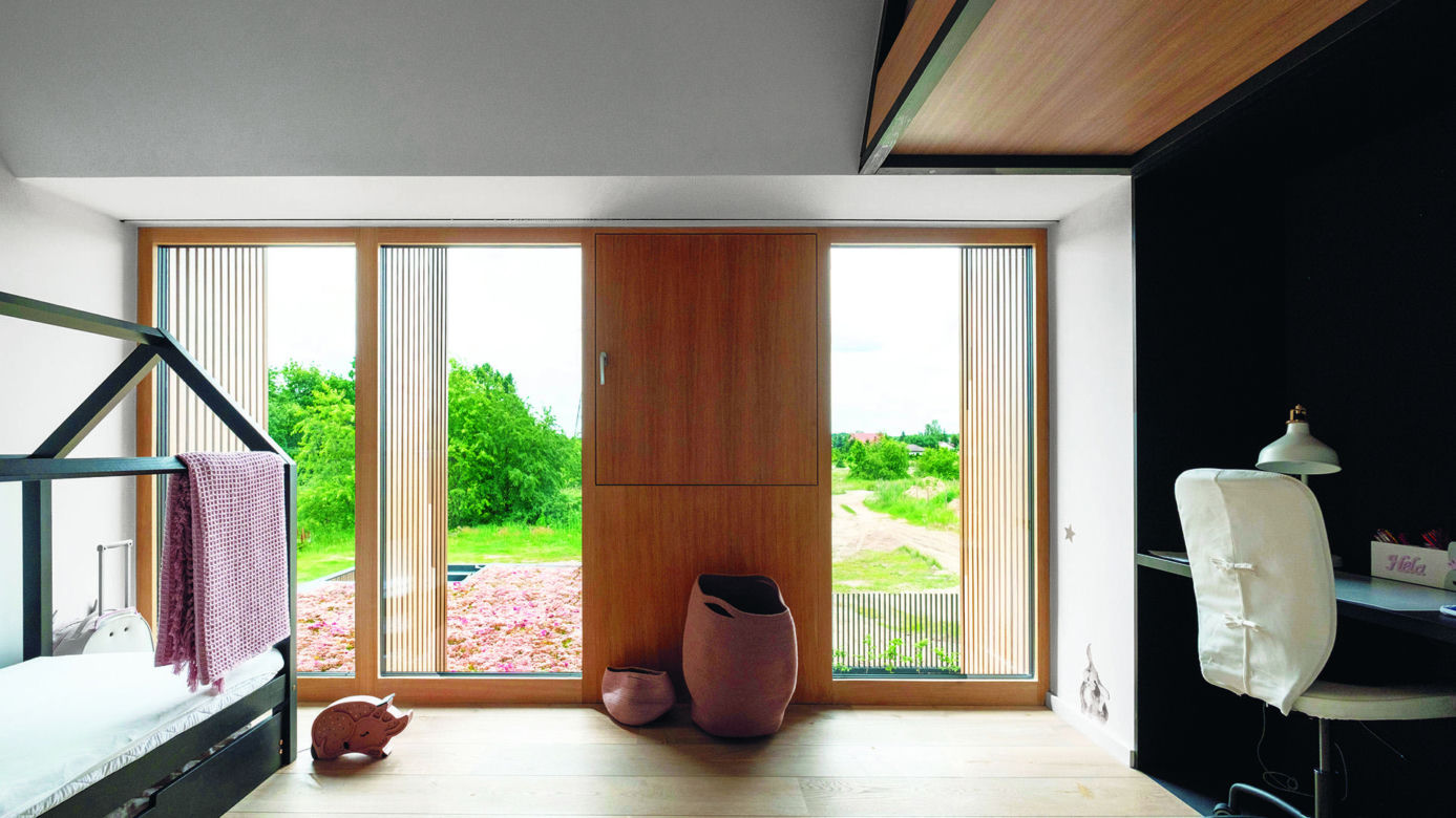 Dom ze skośnym dachem - projekt: SOIA architekci