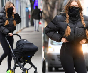 Gigi Hadid na spacerze z córką