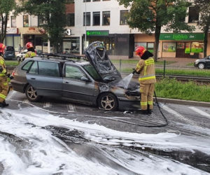 Pożar samochodu na ul. Mikołajskiej