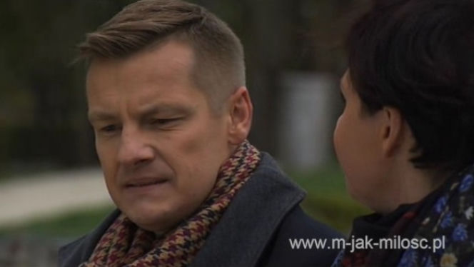 M jak miłość. Marysia (Małgorzata Pieńkowska), Piotrek Zduński (Marcin Mroczek)