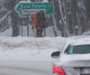 Intensywne opady śniegu w Zakopanem