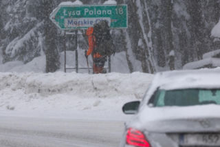 Intensywne opady śniegu w Zakopanem