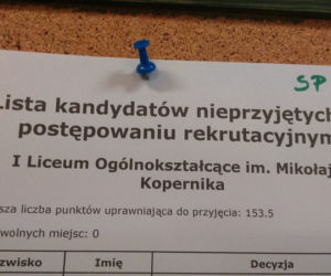 Rekrutacja do szkół ponadgimnazjalnych w Toruniu. Odwiedziliśmy jedynkę