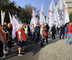Górnicy protestują przeciw zwolnieniom