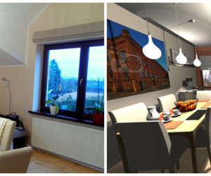 Salon w stylu industrialnym