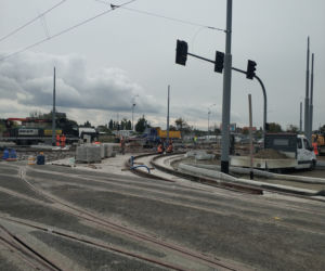 Remont torowiska na ul. Wyszyńskiego - październik 2020