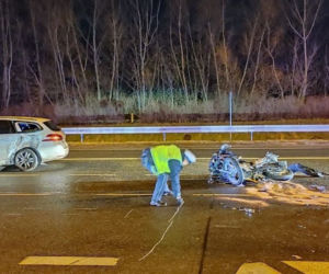 Zajechał drogę motocykliście. 18-latek trafił do szpitala