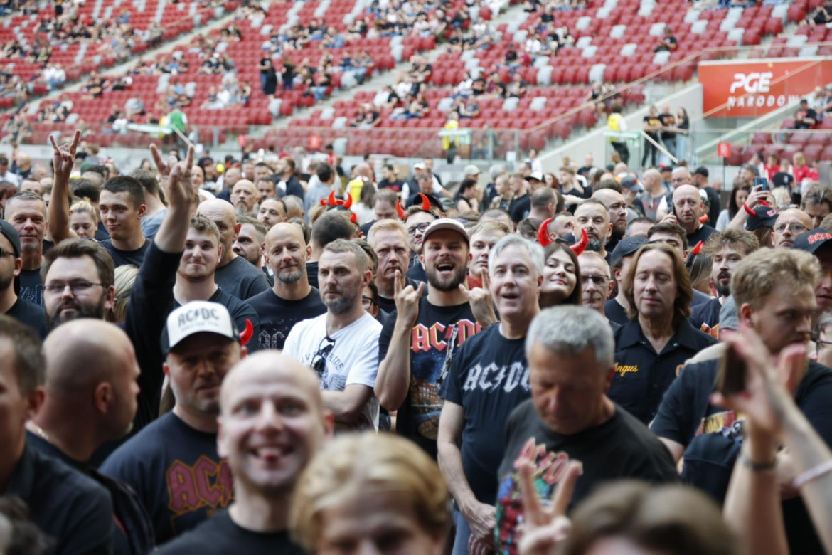 Koncert AC/DC w Warszawie (4.07.2025) - część pierwsza. Organizatorem koncertu jest Live Nation