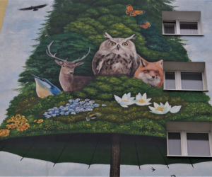 Nowy mural na bydgoskim Błoniu. Powstał ze specjalnych farb [ZDJĘCIA] 