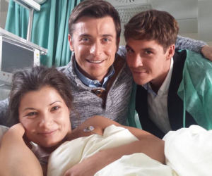 M jak miłość odcinek 1125 na planie. Marek (Kacper Kuszewski), Kasia (Agnieszka Sienkiewicz), Marcin (Mikołaj Roznerski)