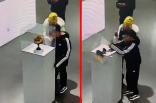 Dziecko zniszczyło złotą koronę na wystawie! Wystarczyły sekundy