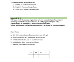 Egzamin ósmoklasisty 2026: język niemiecki 13.05.2026 r. Arkusze CKE