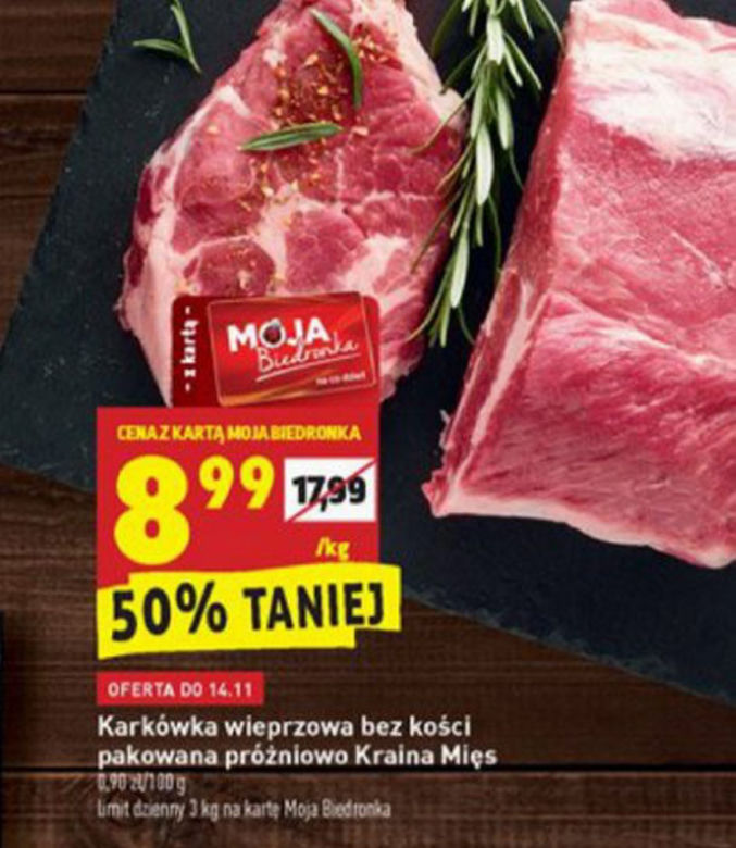  karkówka wieprzowa 8,99 zł