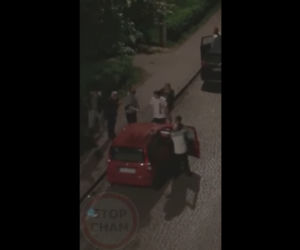 Wielka AWANTURA! Szarpanina, próba rozjechania ludzi i ucieczka