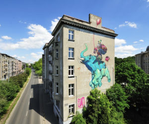 Mural przy Uniwersyteckiej 3