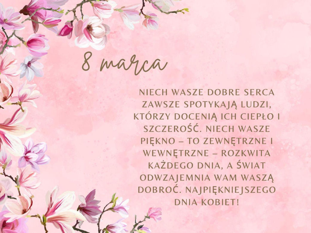 Dzień Kobiet życzenia na 8 marca