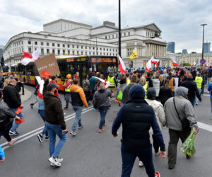 Protest przedsiębiorców w Warszawie