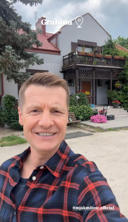 M jak miłość. Paweł (Rafał Mroczek) na planie