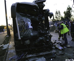 Czołówka dwóch autobusów! Są ranni