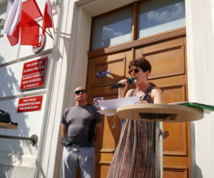 Protest budżetówki z Solidarności w Bydgoszczy [ZDJĘCIA]