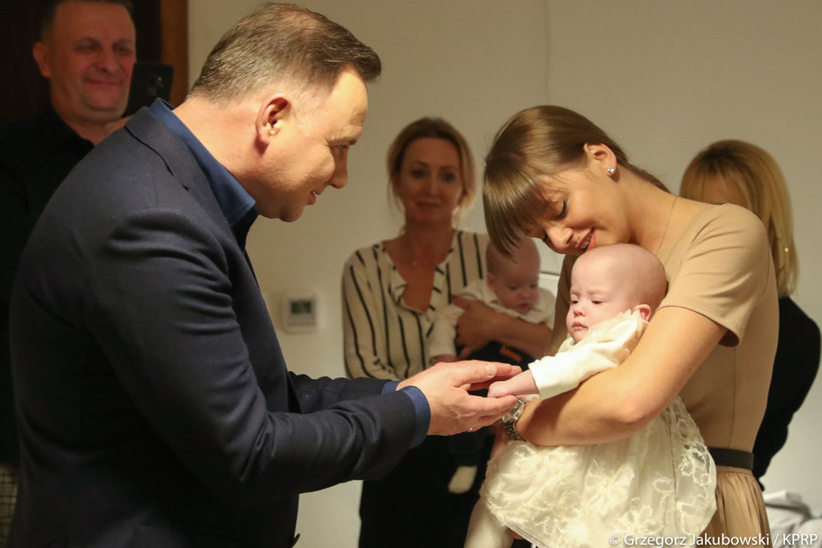 Para prezydencka u sześcioraczków w Małopolsce