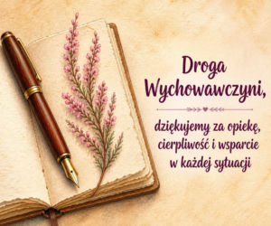 Kartka z życzeniami na Dzień Nauczyciela