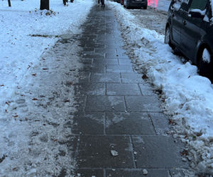 Gołoledź w Warszawie