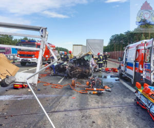 Potężny karambol na A2