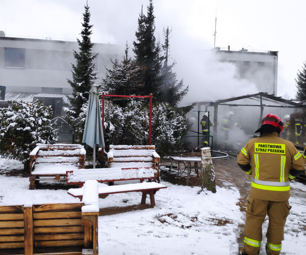 Pożar Domu Gościnnego w Dzięciołówce [10.01.2021]