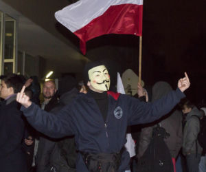 Manifestacje pod siedzibą PKW