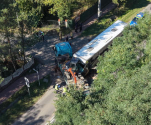 Wypadek ciężarówki i autokaru. Dzieci jechały na wycieczke