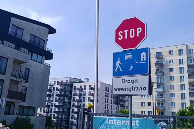 Mur między osiedlami w Szczecinie