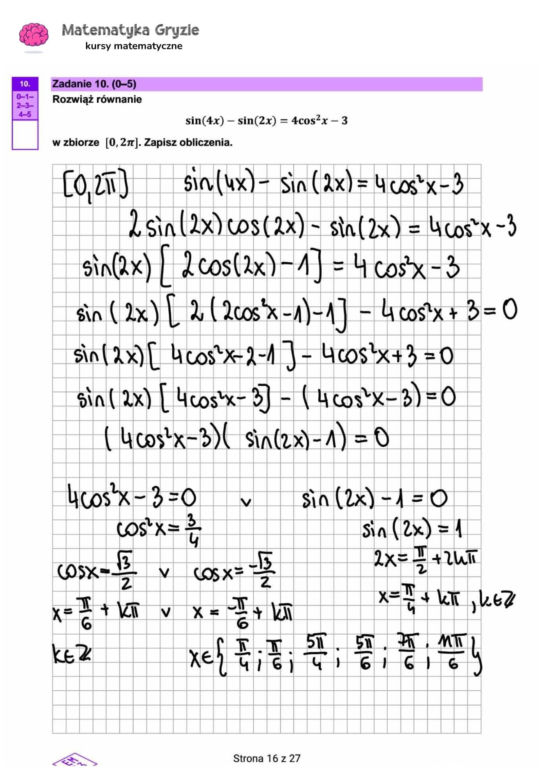 Matura 2024 - matematyka rozszerzona
