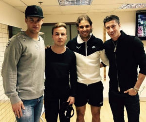 Robert Lewandowski i Rafael Nadala