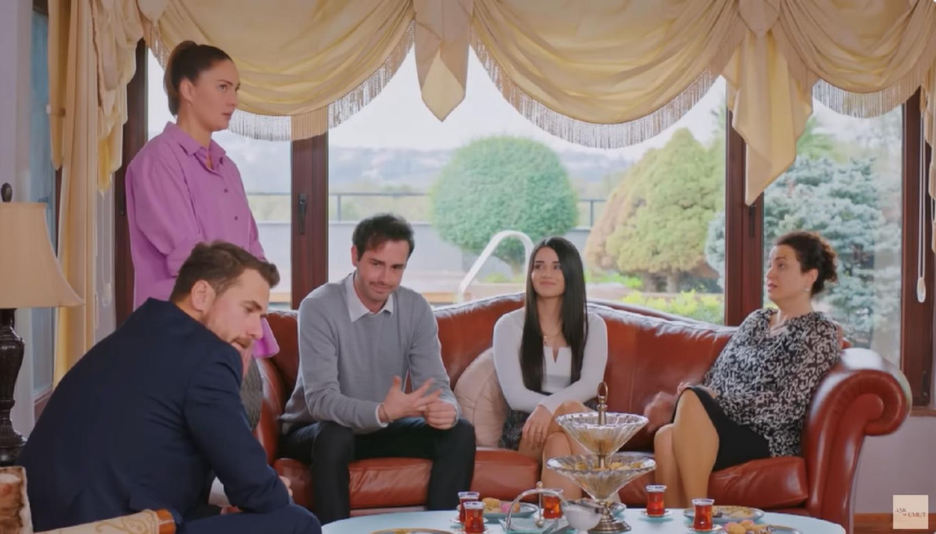 Miłość i nadzieja odc. 318. Kuzey, Levent, Bahar, Cavidan