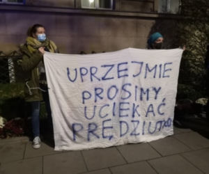 Protesty kobiet 9.11.2020. Manifestacje przed MEN