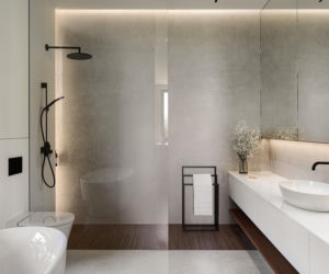 Wnętrza nowoczesnej willi 480 m² z basenem i sauną