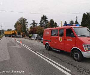 Podlaskie: Konarzyce. Od ciężarówki oderwała się kabina. W środku kierowca