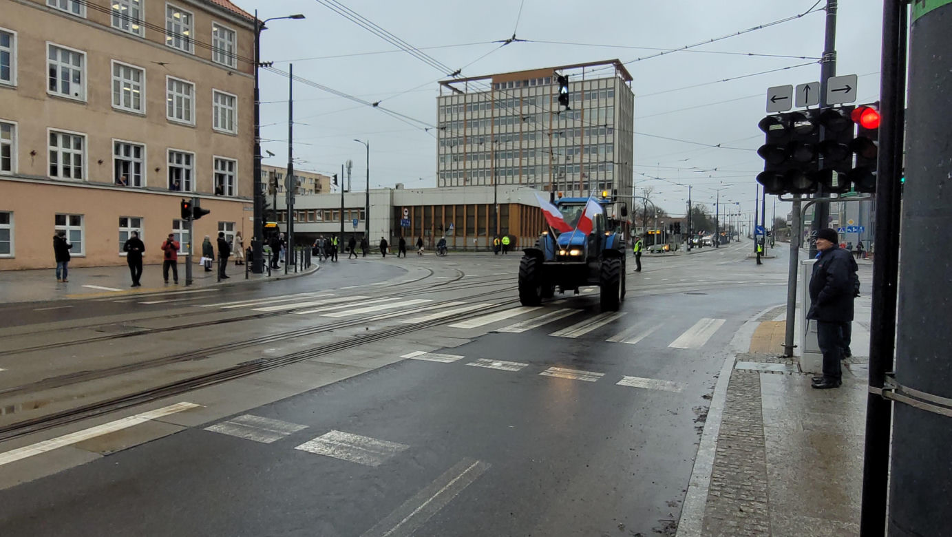 Protest rolników w Olsztynie, 20 lutego 