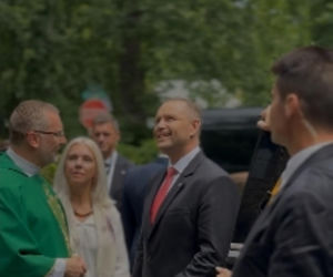 Prezydent Karol Nawrocki uczestniczył w mszy w polskim kościele w Silver Spring w stanie Maryland
