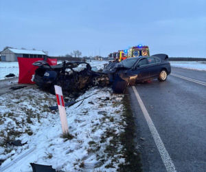 Czołowe zderzenie w Emilcinie. Zginął 34-letni kierowca seata