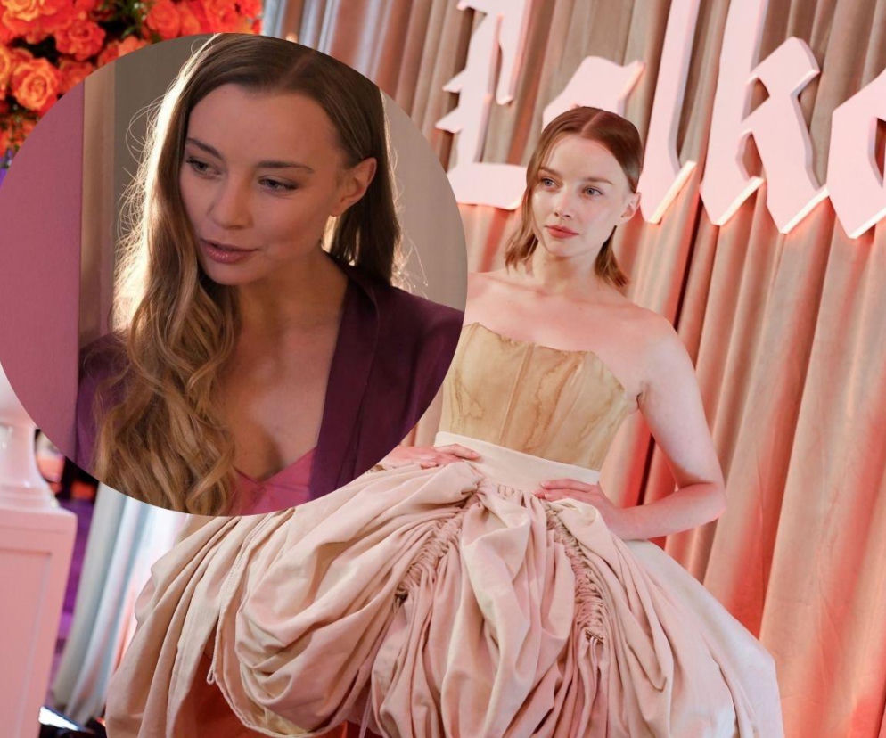 Kamila Urzędowska w eleganckiej sukni na premierze Lalki. Na miniaturze jako Edyta z M jak miłość. Czytaj na Eska.
