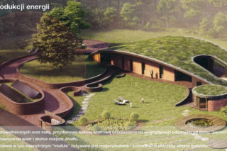 Dom ziemianka - tylko lekko wystaje ponad ziemię. Wykorzystali beton konopny i zaizolowali go matami z prasowanej słomy