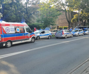 Pijany motocyklista uciekł policjantkom z radiowozu 