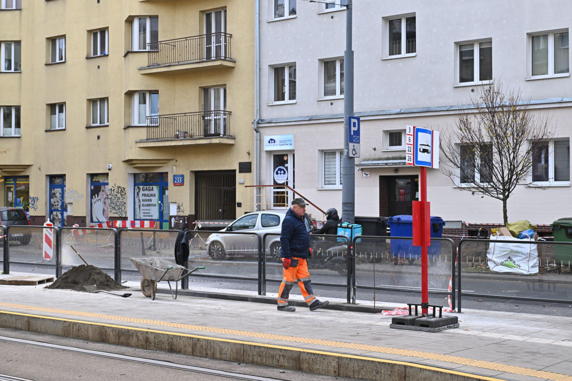 Przebudowa przystanku Grochowska