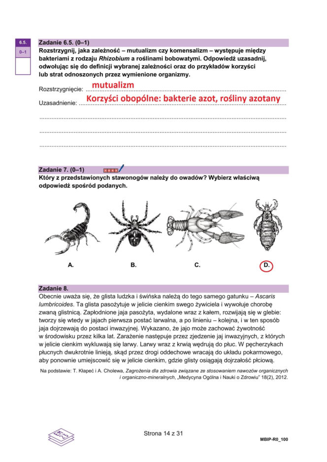 Matura próbna 2026 - biologia. Wszystkie odpowiedzi do arkusza CKE z biologii 14.01.2026