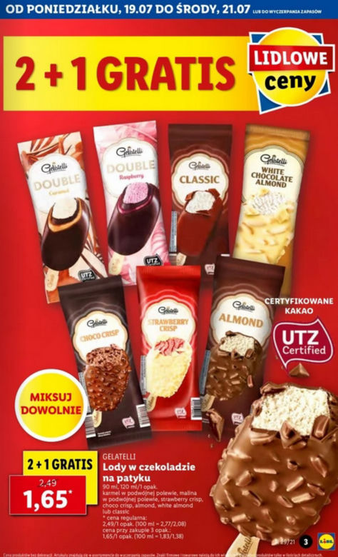 Lody za darmo!